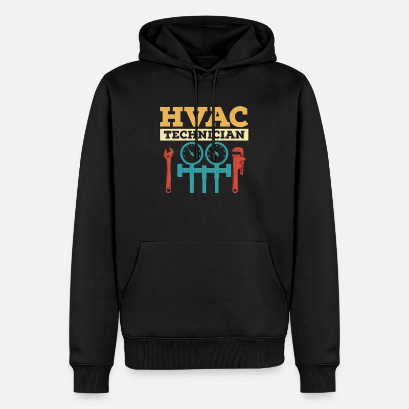 HVAC Technician AC Tech Installer - Männer Premium Bio Hoodie - Schwarz
