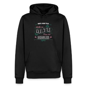 Déploiement féministe disant idée de cadeau d’anniversaire - Sweat à capuche Premium bio Homme - noir - Devant - Nico (187cm)