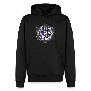 frühstück schäferhund tier kaffeetasse trinken - Männer Premium Bio Hoodie - Schwarz - Vorne - Nico (187cm)