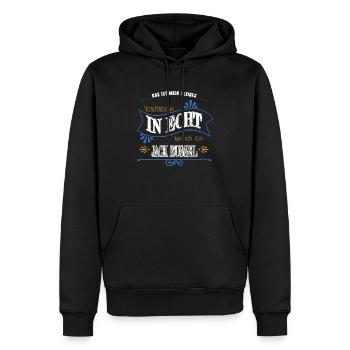 doggie cool lieblingshund humor geek hunderasse - Männer Premium Bio Hoodie - Schwarz - Vorne - Nico (187cm)