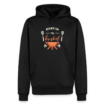 Pas de sommeil jusqu’à la poitrine de bœuf - cadeau barbecue parfait - Sweat à capuche Premium bio Homme - noir - Devant - Nico (187cm)