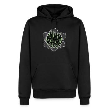 animals valuable humor awesome - Männer Premium Bio Hoodie - Schwarz - Vorne - Nico (187cm)