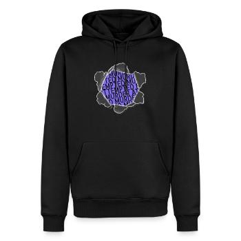 jokes reading list funny literary genres - Männer Premium Bio Hoodie - Schwarz - Vorne - Nico (187cm)