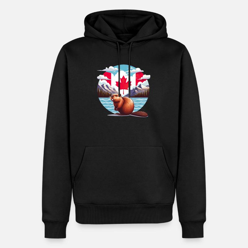 Kanada Bieber 6 - Männer Premium Bio Hoodie - Schwarz