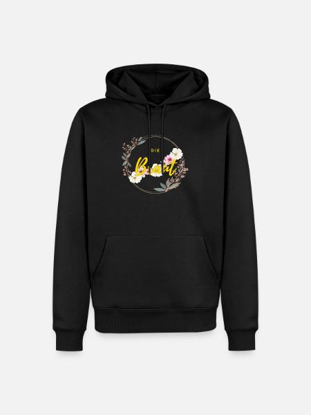 Die Braut - Männer Premium Bio Hoodie - Schwarz