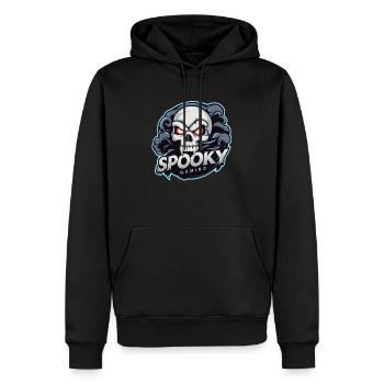 Spooky Gaming - Skelett Schädel Videospiel - Männer Premium Bio Hoodie - Schwarz - Vorne - Nico (187cm)