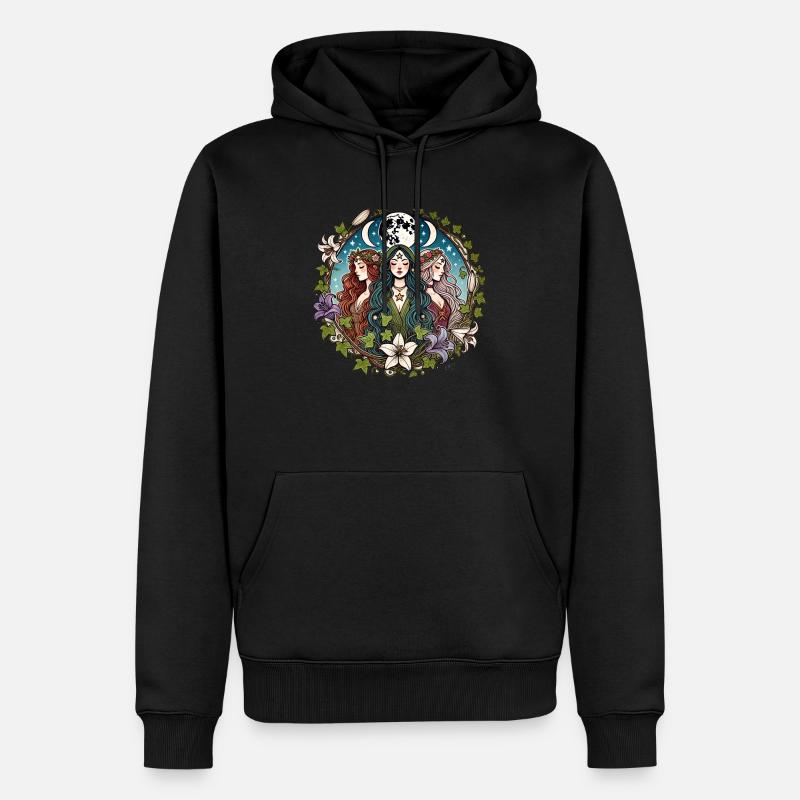 Triple Déesse - Sweat à capuche Premium bio Homme - noir
