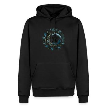 Jul-Pentakel - Männer Premium Bio Hoodie - Schwarz - Vorne - Nico (187cm)