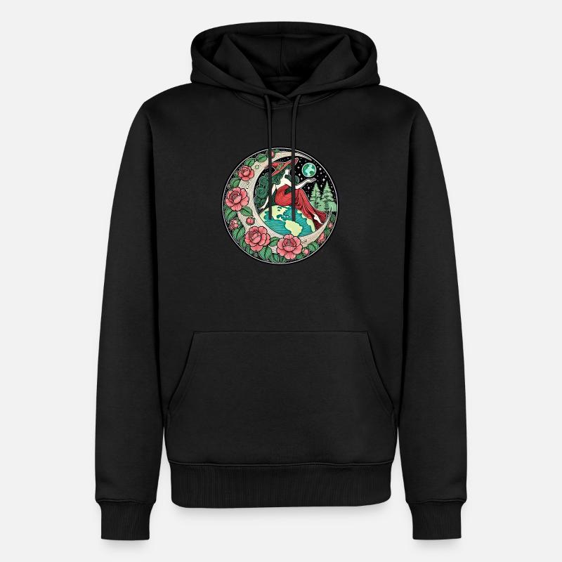 Sorcière de la Terre - Sweat à capuche Premium bio Homme - noir