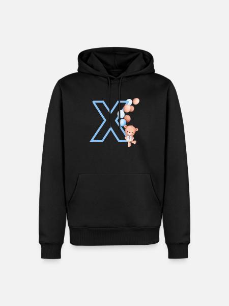 Blue Letter x Bear - Men’s Premium Organic Hoodie - black