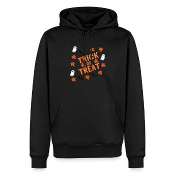 Des bonbons ou des bâtons - Sweat à capuche Premium bio Homme - noir - Devant - Nico (187cm)
