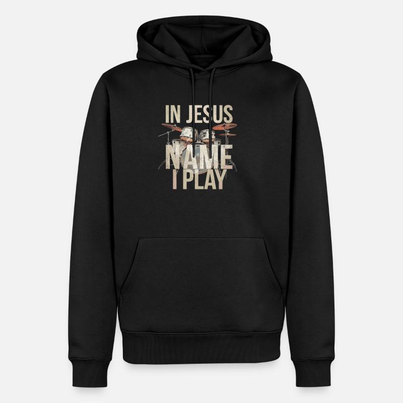 Dynamik im Lobpreis - Männer Premium Bio Hoodie - Schwarz