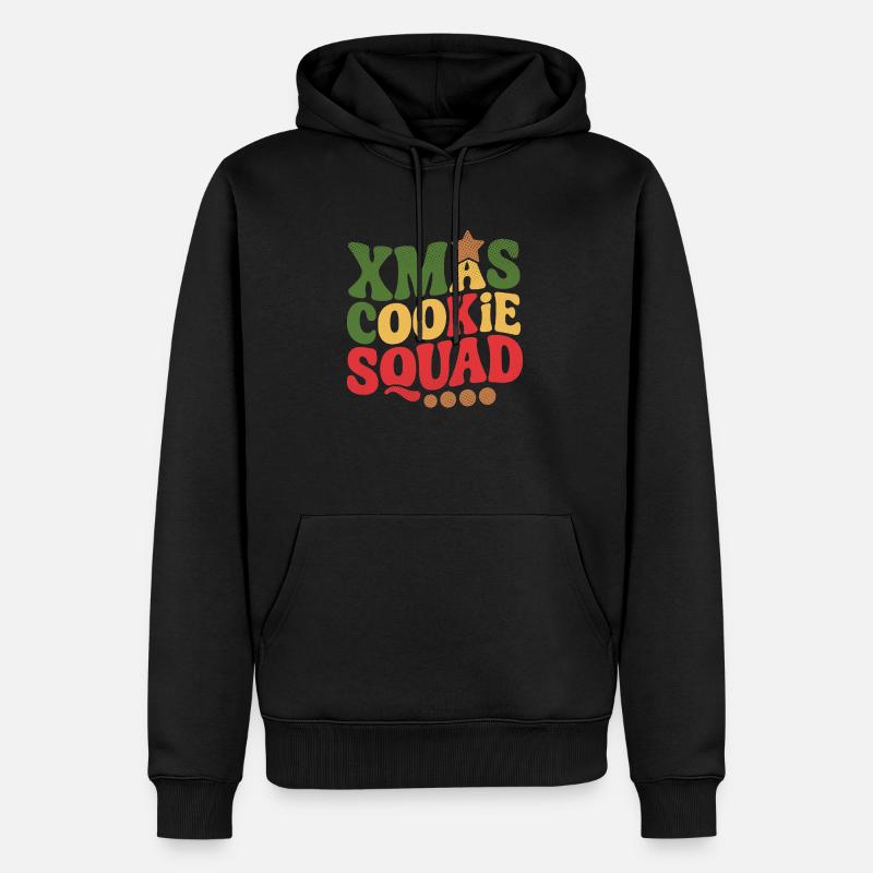 equipe des cookies de noel - Sweat à capuche Premium bio Homme - noir