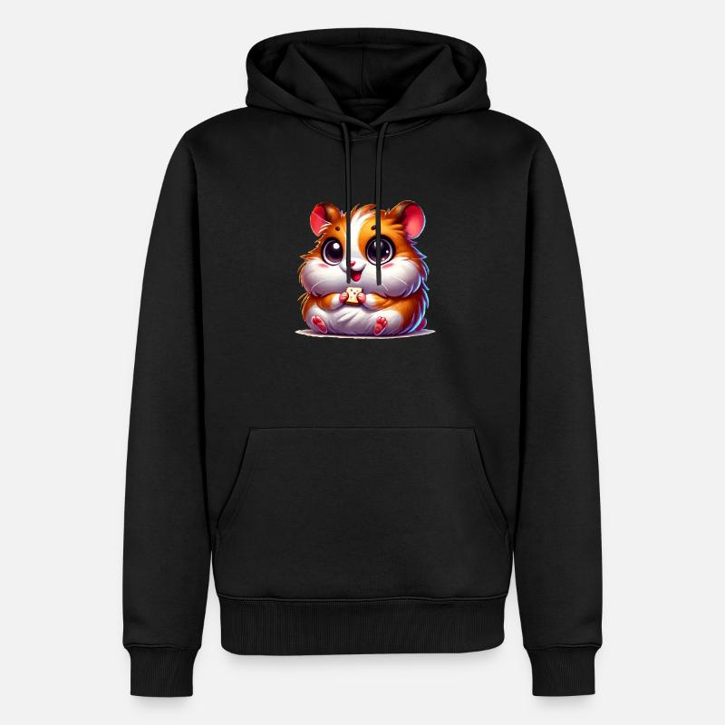 Bande dessinée Hamster - Sweat à capuche Premium bio Homme - noir