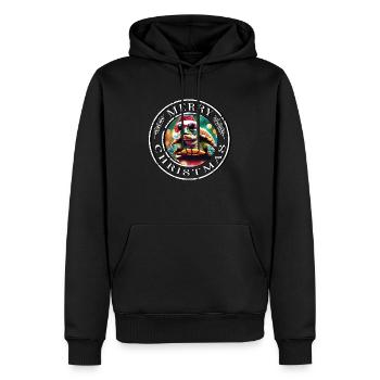 Schildkröte Merry Christmas Weihnachten Geschenk - Männer Premium Bio Hoodie - Schwarz - Vorne - Nico (187cm)