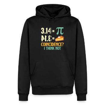Pi und Kuchen - Lustiger Mathe-Liebhaber Pi Tag - Männer Premium Bio Hoodie - Schwarz - Vorne - Nico (187cm)