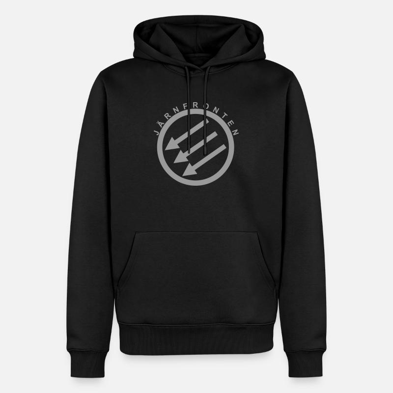 Järnfronten / Eiserne Front / Iron Front - Men’s Premium Organic Hoodie - black