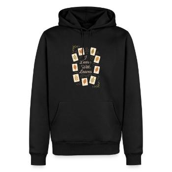 Racines de guérison à base de plantes Sagesse naturelle - Sweat à capuche Premium bio Homme - noir - Devant - Nico (187cm)