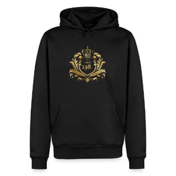 44. Geburtstag Semper Verum - Established 08/1981 - Men’s Premium Organic Hoodie - black - Front - Nico (187cm)
