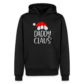 Papa Vater Weihnachtsmann Lustig T-Shirt - Männer Premium Bio Hoodie - Schwarz - Vorne - Nico (187cm)