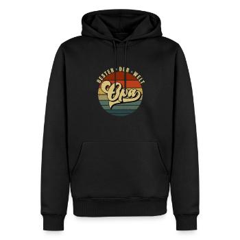 Bester Opa der Welt - Männer Premium Bio Hoodie - Schwarz - Vorne - Nico (187cm)