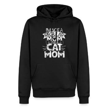 Je ne suis pas une maman ordinaire Je suis une maman chat - Sweat à capuche Premium bio Homme - noir - Devant - Nico (187cm)
