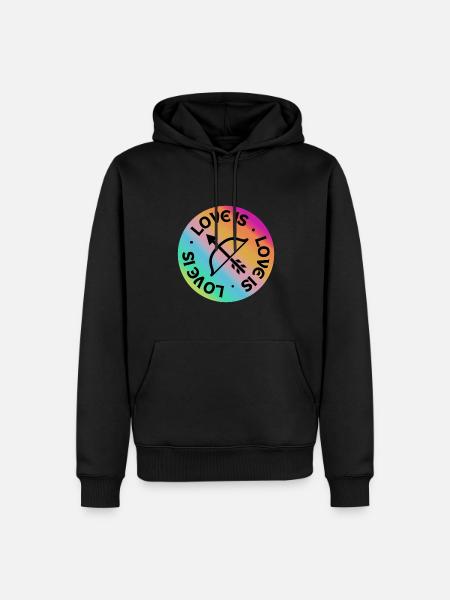 Archery: Love is. - Men’s Premium Organic Hoodie - black
