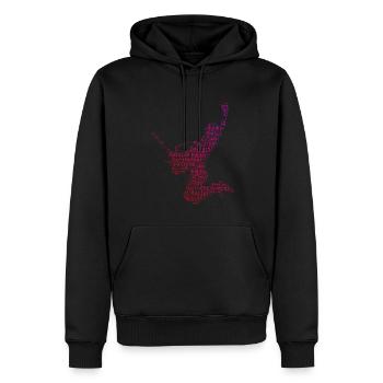 Gitarre E-gitarre akustische gitarre Damen - Männer Premium Bio Hoodie - Schwarz - Vorne - Nico (187cm)