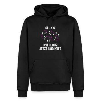 Tanz Shirt mit Spruch für Frauen Männer und Kinder - Männer Premium Bio Hoodie - Schwarz - Vorne - Nico (187cm)
