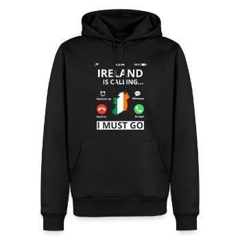 Irland Flagge Vintage Irische Fahne Dublin - Männer Premium Bio Hoodie - Schwarz - Vorne - Nico (187cm)