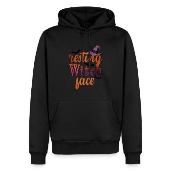 Halloween Resting Witch Face - Männer Premium Bio Hoodie - Schwarz - Vorne - Nico (187cm)