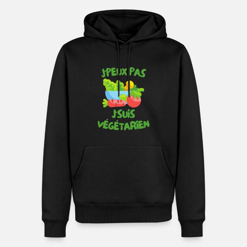 J'peux pas j'suis végétarien - Sweat à capuche Premium bio Homme - undefined