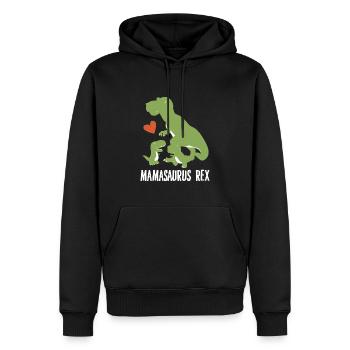 Mamasaurus Rex Dinosaurier Liebhaber Muttertagsgeschenk - Männer Premium Bio Hoodie - Schwarz - Vorne - Nico (187cm)