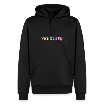 Feministische Frauenpower YAS QUEEN Yas Kween LGBTQ - Männer Premium Bio Hoodie - Schwarz - Vorne - Nico (187cm)