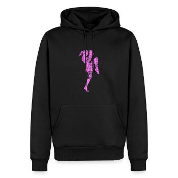 Muay Thai Femmes Filles - Sweat à capuche Premium bio Homme - noir - Devant - Nico (187cm)