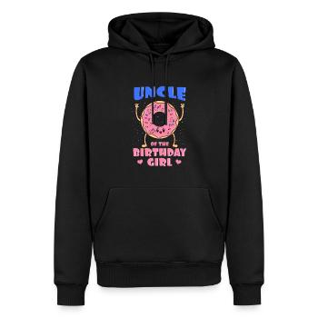 Oncle De La Fille D’Anniversaire Donut Bday Party Tio - Sweat à capuche Premium bio Homme - noir - Devant - Nico (187cm)