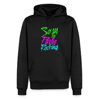 Lustiger Humor für Jungen und Mädchen - Party Rocking - Männer Premium Bio Hoodie - Schwarz - Vorne - Nico (187cm)