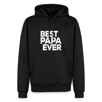 Bester Papa aller Zeiten - Süßes Vatertagsgeschenk für Papa - Männer Premium Bio Hoodie - Schwarz - Vorne - Nico (187cm)