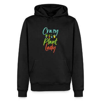 Fantastischer Gärtner Gartenarbeit - Crazy Plant Lady - Männer Premium Bio Hoodie - Schwarz - Vorne - Nico (187cm)