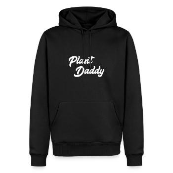 Pflanze Papa Lustige Gartenarbeit für Männer Gärtner Papa - Männer Premium Bio Hoodie - Schwarz - Vorne - Nico (187cm)