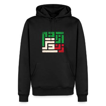 Frauen Leben Freiheit, Iran Zan Zendegi Azadi - Männer Premium Bio Hoodie - Schwarz - Vorne - Nico (187cm)
