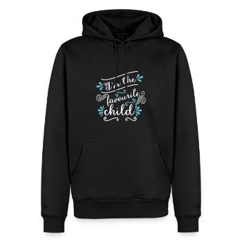 Ich bin das Lieblingskind Lustiger Witz Familie Matching - Männer Premium Bio Hoodie - Schwarz - Vorne - Nico (187cm)