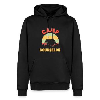 Sommercamp-Betreuer Direktor Camper - Männer Premium Bio Hoodie - Schwarz - Vorne - Nico (187cm)