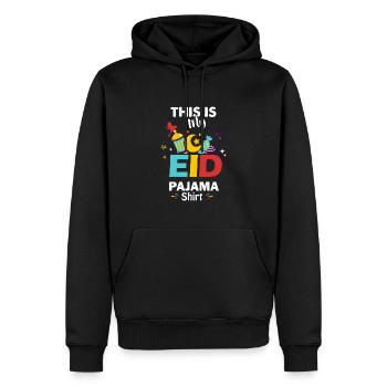 Ceci est mon pyjama de l’Aïd, Ramadan Kareem - Sweat à capuche Premium bio Homme - noir - Devant - Nico (187cm)