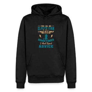 Elektriker Elektriker Elektriker Verkabelung Elektrik - Männer Premium Bio Hoodie - Schwarz - Vorne - Nico (187cm)