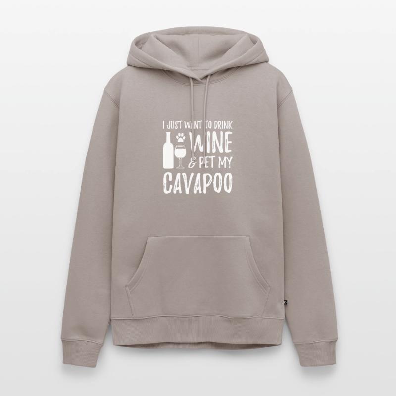 Vin et Cavapoo, pour Cavapoo Dog Sweat à capuche Premium bio Homme