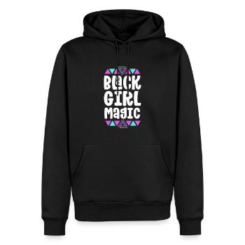 Black Girl Magic Black History Month - Men’s Premium Organic Hoodie - black - Front - Nico (187cm)