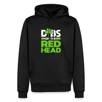 Lustige irische St. Patricks Day Dibs auf dem Rotschopf - Männer Premium Bio Hoodie - Schwarz - Vorne - Nico (187cm)