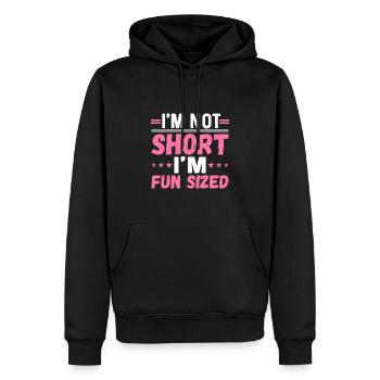 Ich bin nicht klein Ich bin lustig Größe lustig kleine Person - Männer Premium Bio Hoodie - Schwarz - Vorne - Nico (187cm)