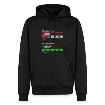 Chemiker - Lehramt für Naturwissenschaften Student Chemie - Männer Premium Bio Hoodie - Schwarz - Vorne - Nico (187cm)